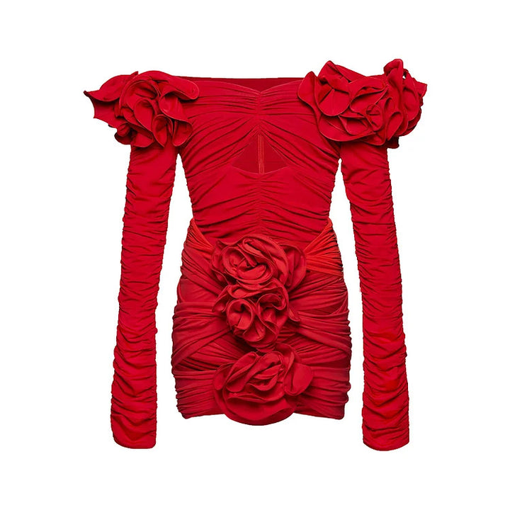 Dame Elegant Ruffle Top med Blomsterdesign Skovae