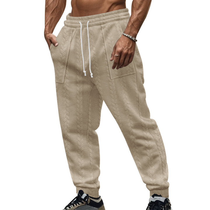 Herre afslappet strik joggingbukser med elastisk talje og praktiske lommer Stilla