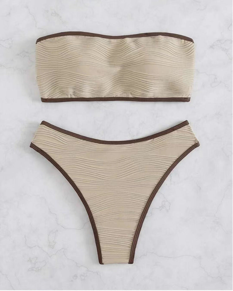 Dame Bandeau Bikini med behagelig pasform Skovae