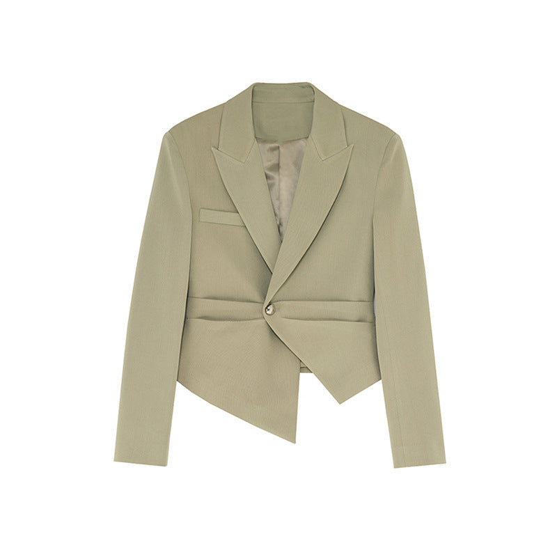 Dame tætsiddende blazer med moderne snit og elegant knapdetalje Stilla