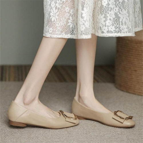 Dame elegante Ballerinas med moderigtige smykkedetaljer og komfortabel sål Stilla