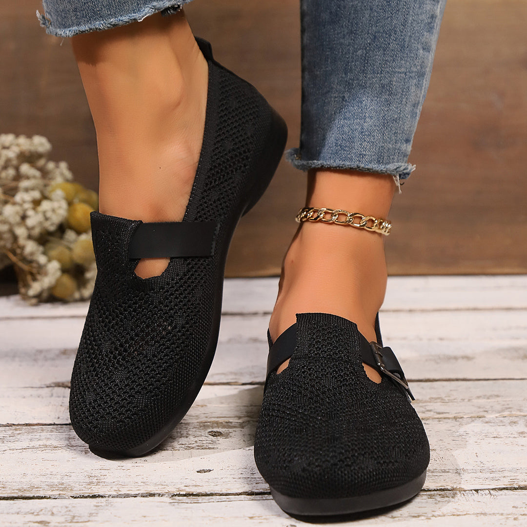Dame behagelige slippers med åndbart overmateriale og elastisk pasform Stilla