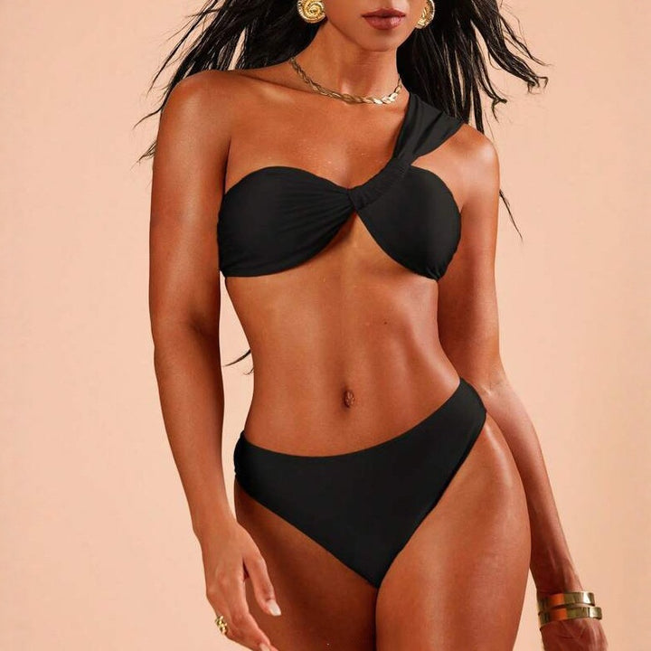 Dame Elegant ensidig bikini med komfortabel strop Skovae