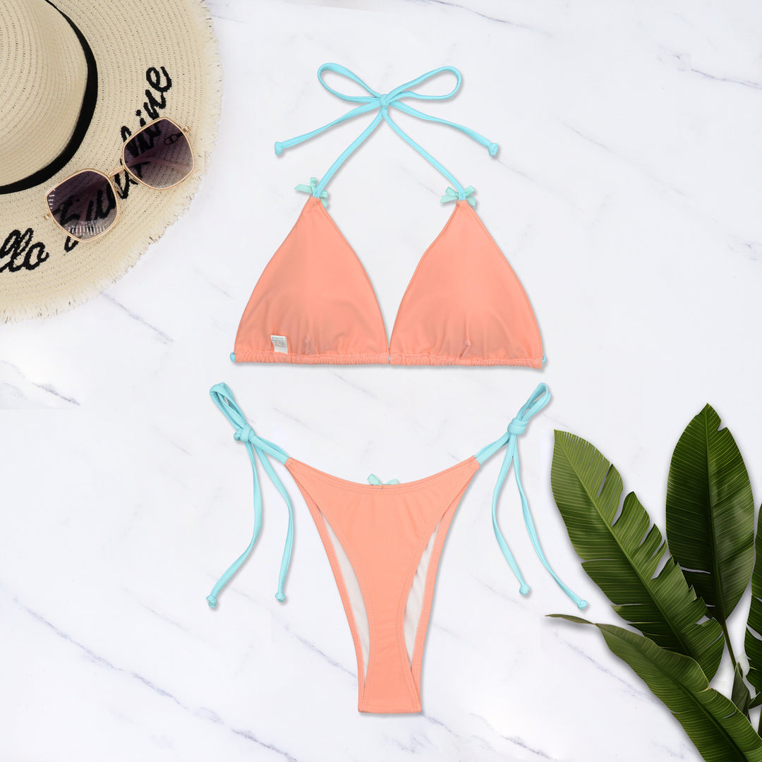Damer Triangel-Bikini med individuelt tilpasseligt bæresystem og elegant design Skovae