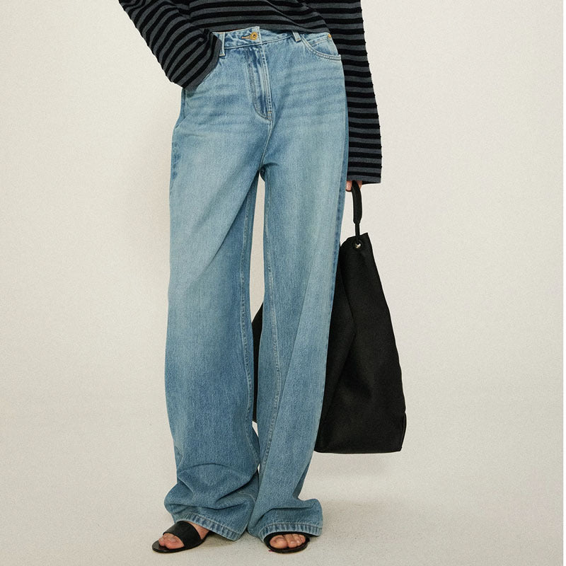 Kvinder High-Waist Bootcut Jeans lavet af høj kvalitet Denim Stilla