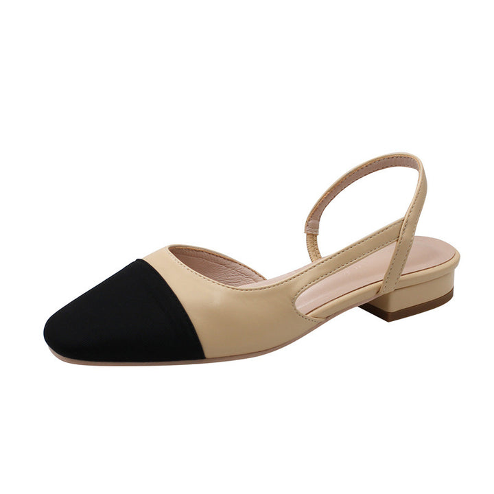 Dame Sling-sko med elegante kontrastdetaljer og komfortabel sål Stilla
