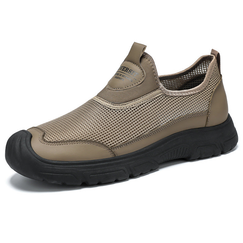 Femme Åndbar Slip-On Trail Sneakers med stødabsorberende sål Stilla