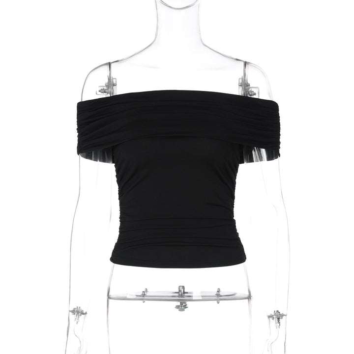 Dame Figurbetont Off-Shoulder Top i elastisk materiale Stilla