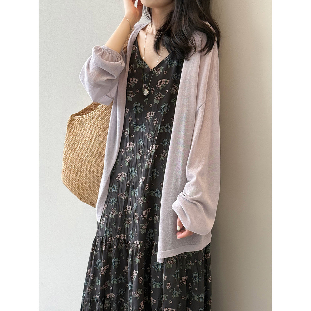 Dame afslappet longsleeve-shirt med oversized snit og raglanærmer Stilla