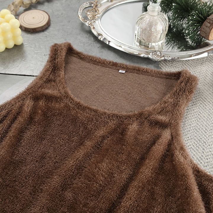 Dame Loungewear Sæt med hyggeligt teddy-stof Stilla