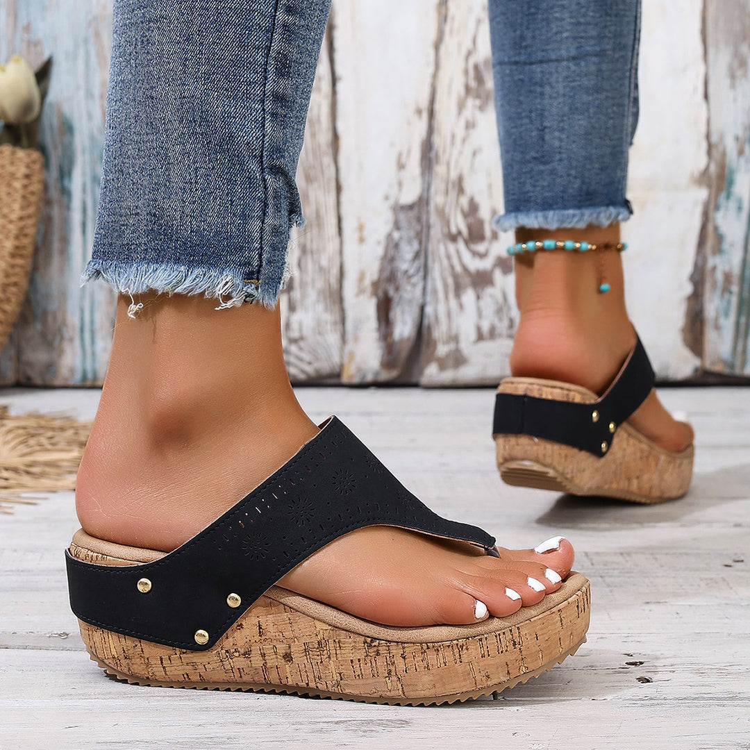Dame Plateau Tå Sandaler Stilla