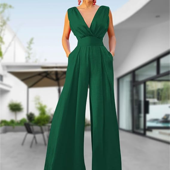 Dame jumpsuit i elegant snit