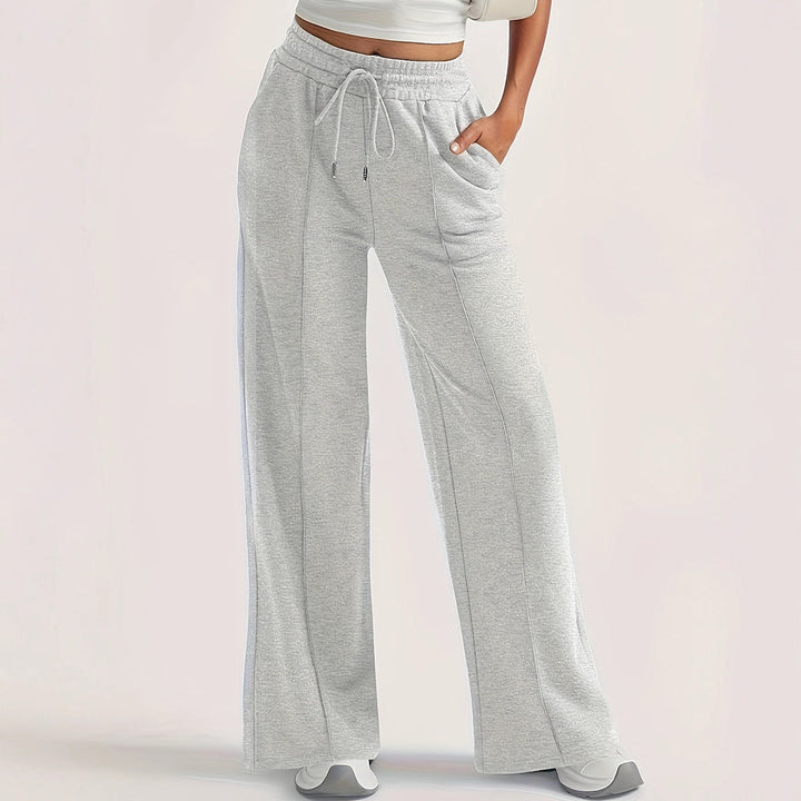 Dame løse sweatpants med sidelommer og elastisk bund Skovae