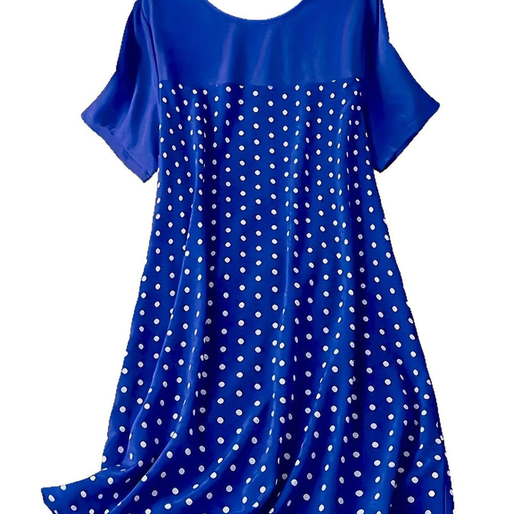 Dame Polka-Dots fritidskjole med luftige ærmer og behageligt let stof Stilla