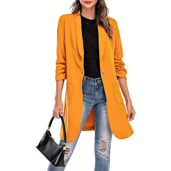 Dame Elegant Oversized Blazer med praktiske lommer og smart snit Stilla