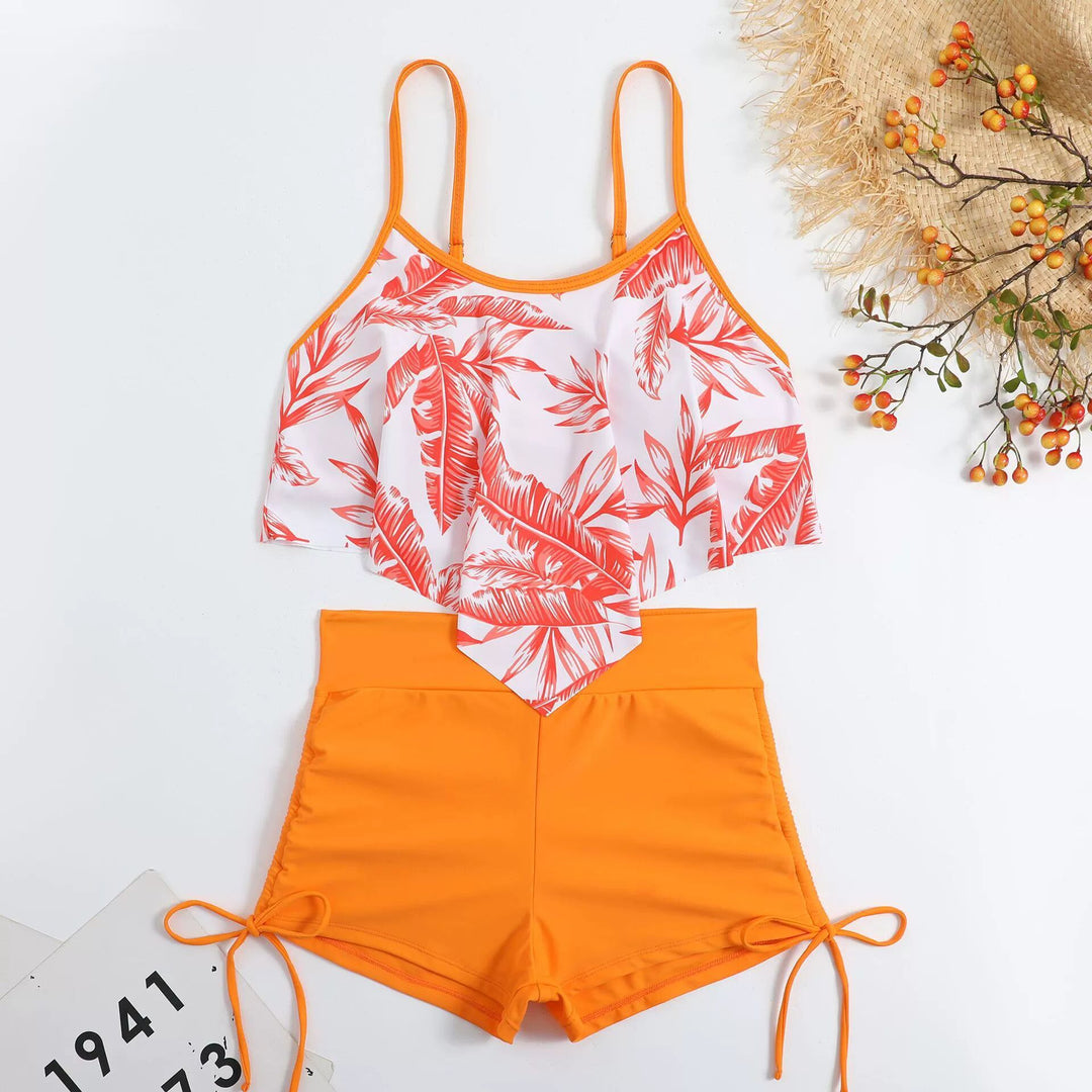 Dame Sporty Tankini med blomstret design Skovae