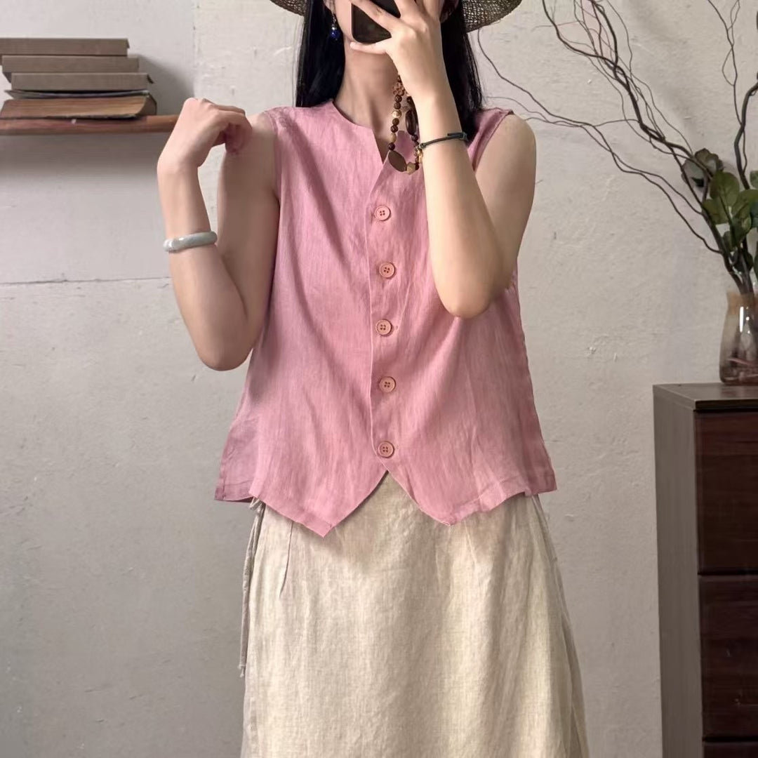 Femme Button-Up Linned Vest Stilla