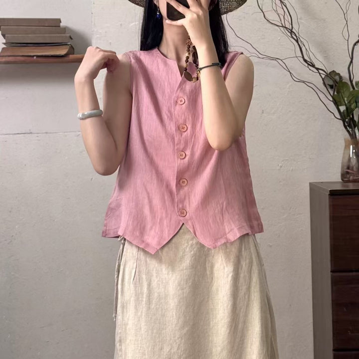 Femme Button-Up Linned Vest Stilla