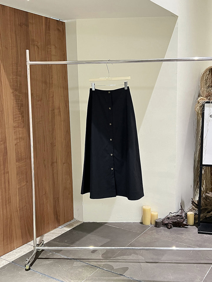 Dame Elegant Midikjole med knaplukning og kvalitetsstof Stilla