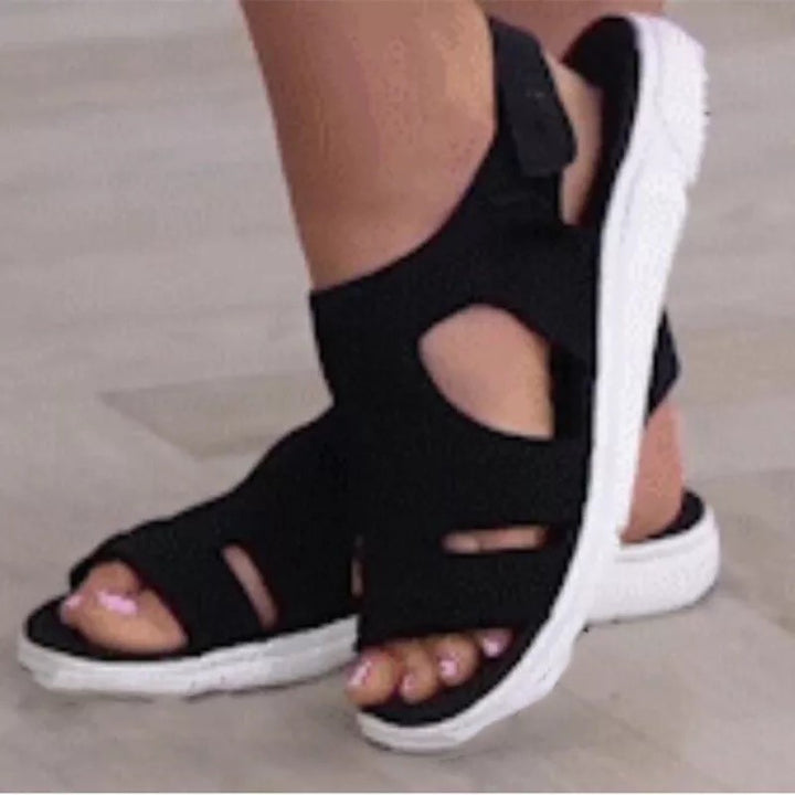 Dame Åndbare Sandaler med fleksibel Såle og justerbar Rem Stilla