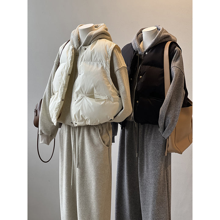 Dame quiltet vest med praktiske lommer og sporty design Stilla