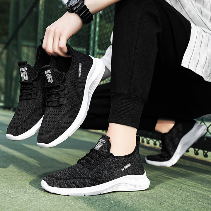 Dame Sporty Åndbar Sneakers med elastisk snøresystem og dæmpende fodseng Stilla