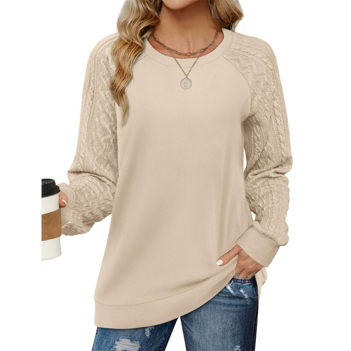 Dame sweatshirt med struktureret ærmedel og løs pasform Stilla