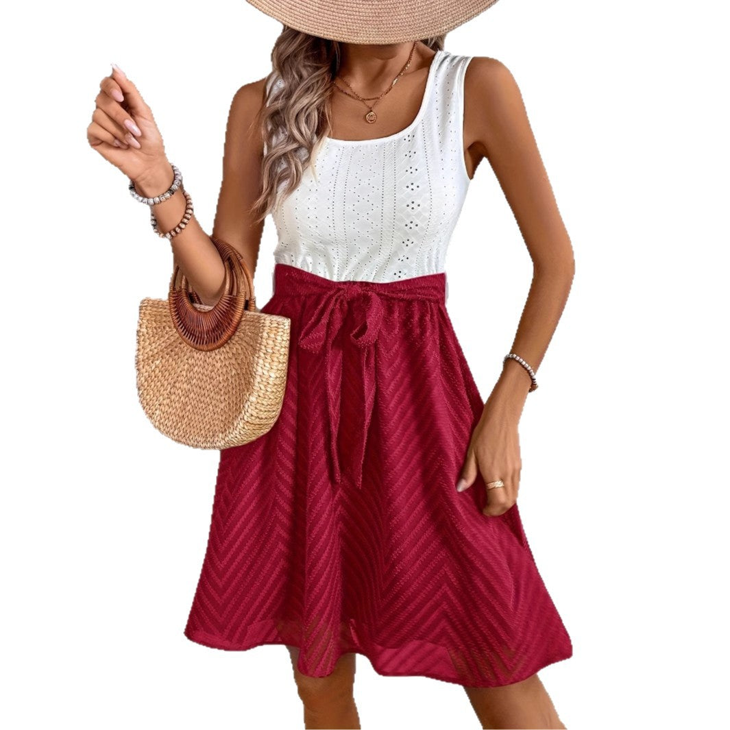 Dame Smart Sommer Midi-Nederdel Stilla