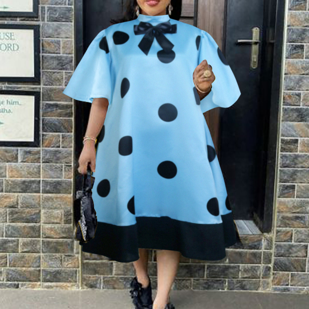 Dame Legende leg dress med smart sløjfedetalje Skovae