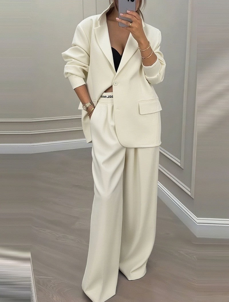Kvinders fashionable oversized blazer sæt med elegante jakkebukser Stilla