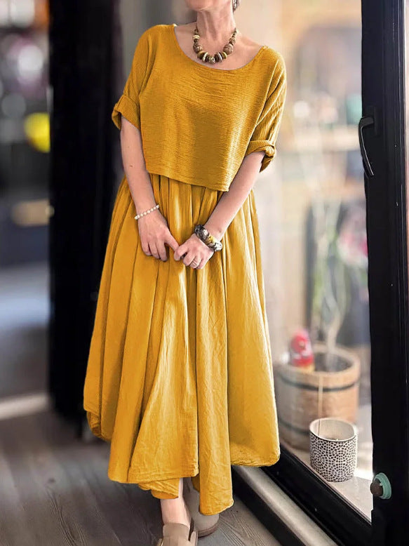 Dame Relaxed Fit Maxi Kjole Stilla