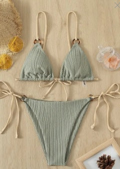 Dame Bikini-sæt med raffinerede tessellationsdetaljer og justerbare stropper Stilla