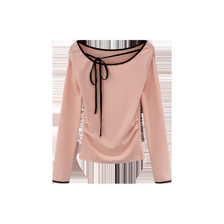 Dame Off-Shoulder Langærmet Top med justerbare stropper Stilla