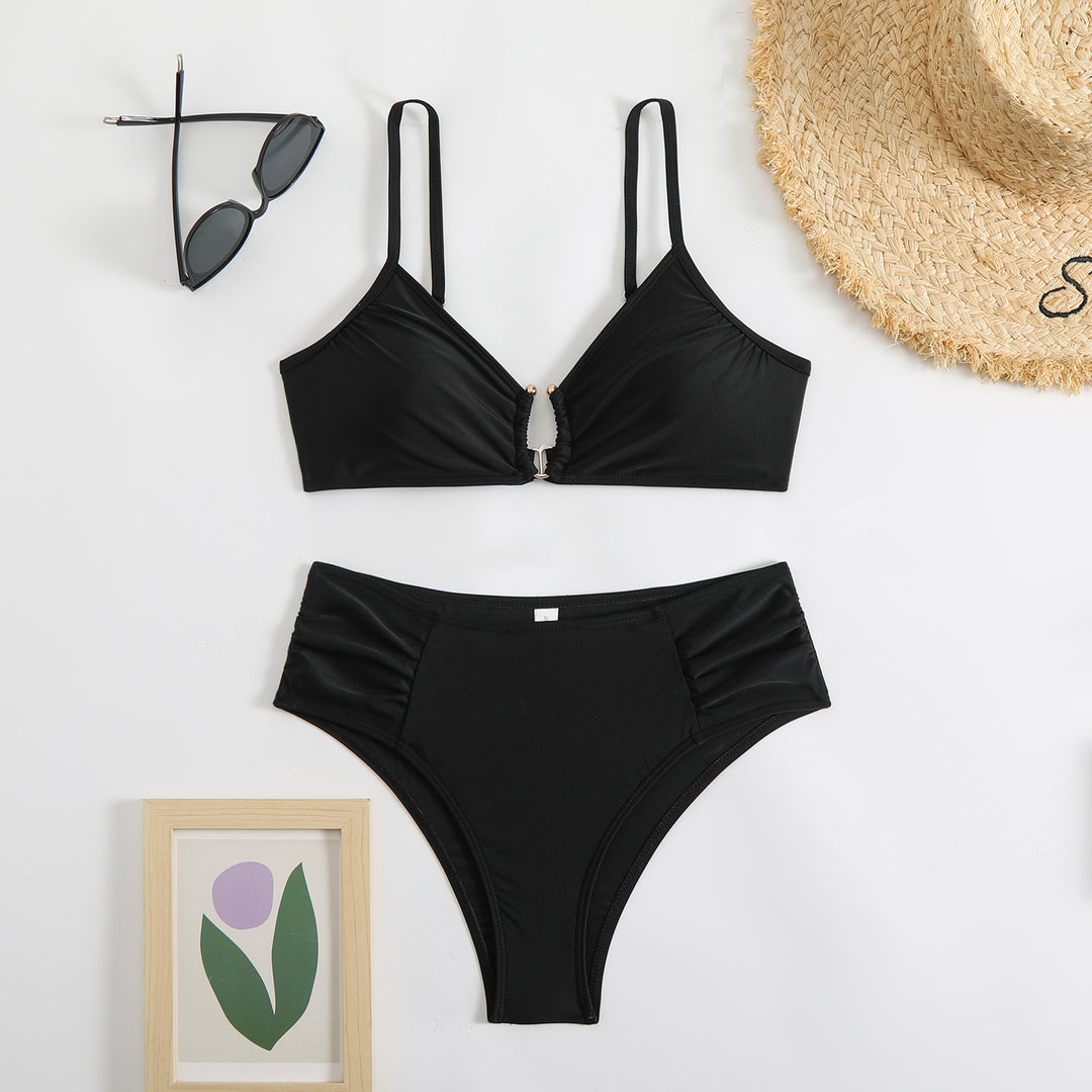 Dame justerbar flæse-top bikini sæt Stilla