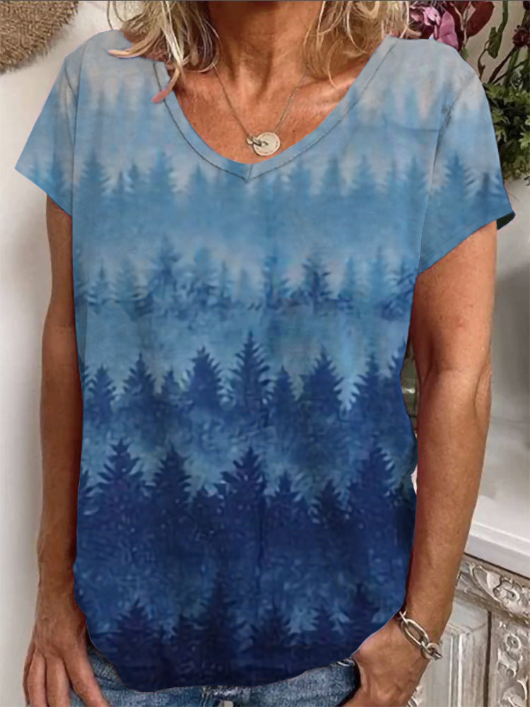 Dame Loose Bluse med farverigt paisleymønster Skovae