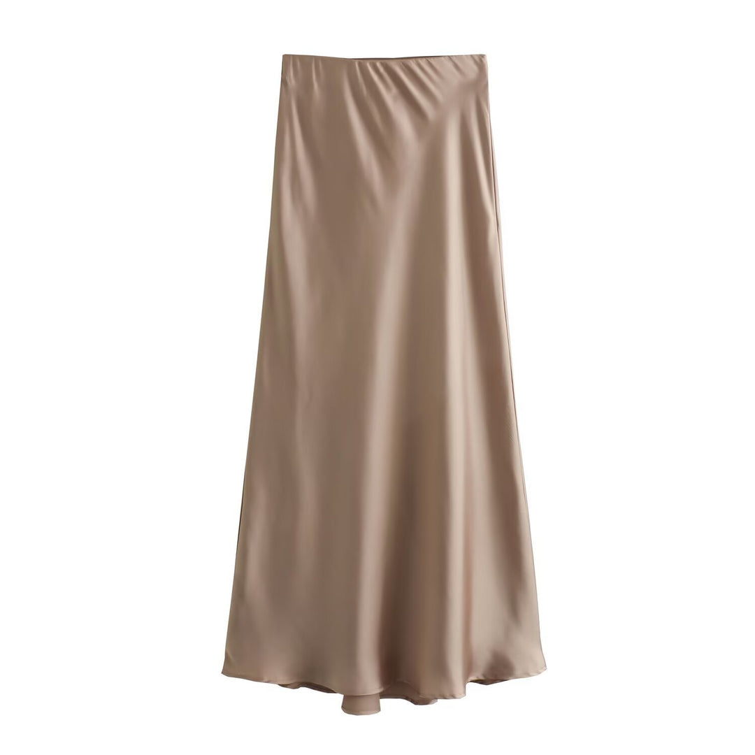 Dame lang satin skirt Skovae
