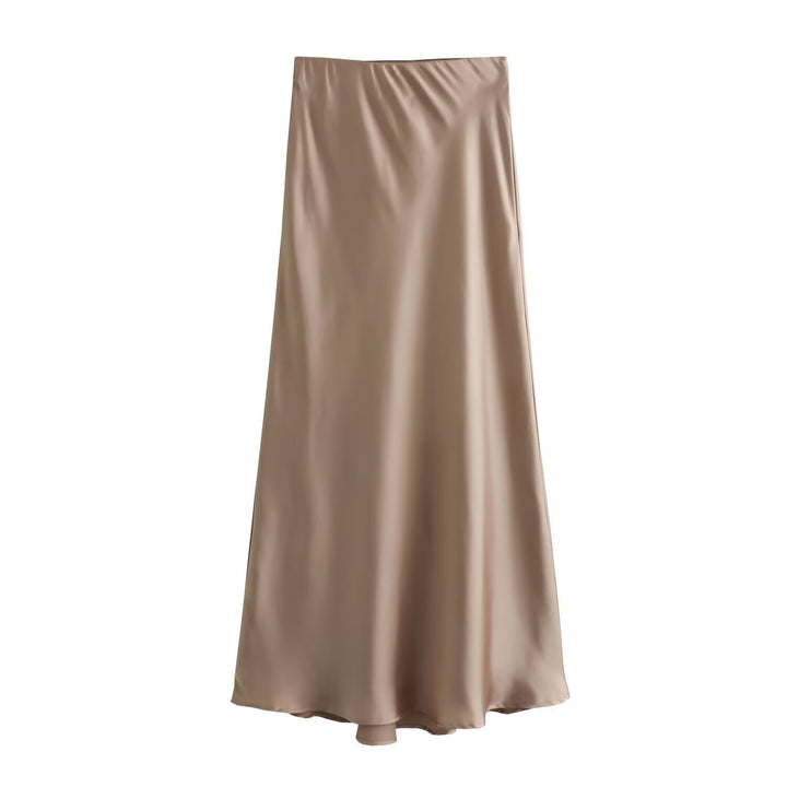 Dame lang satin skirt Skovae