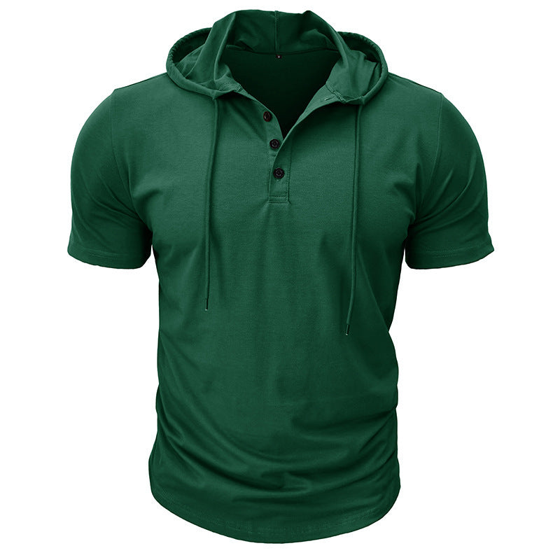 Herre Kortærmet Hoodie T-Shirt Stilla