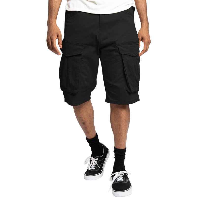 Herrer nan robuste Cargoshorts med store klaplommer og løs pasform Skovae