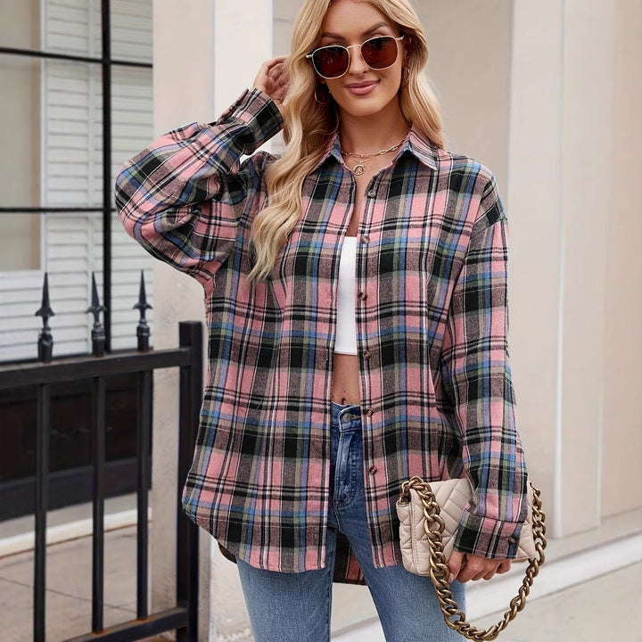 Dame casual ternet bluse med knude lukning Stilla