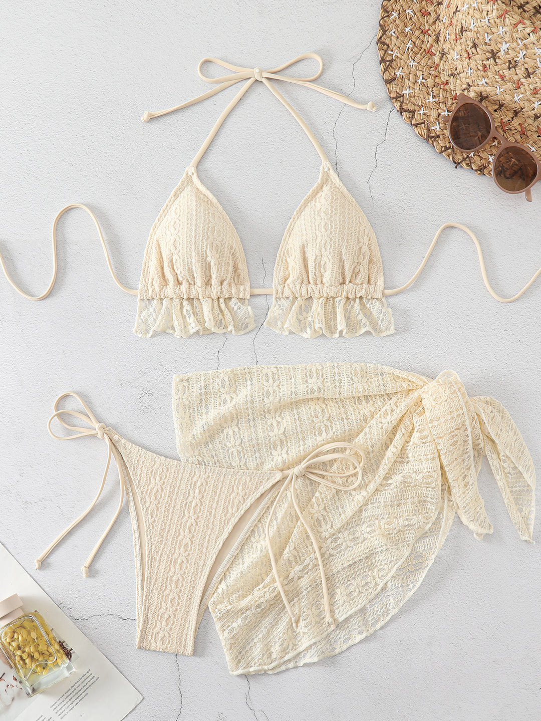 Femme Rüschenspitze Bikini-sæt Stilla