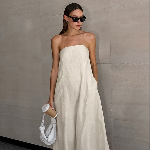 Stilla | Slim Tube Top Lang Kjole