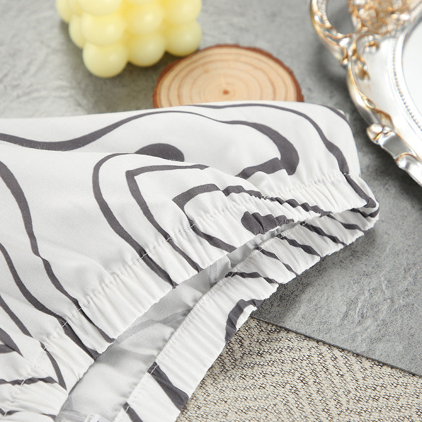 Dame Loungewear-sæt med elegant kimono-design og bred ben Stilla
