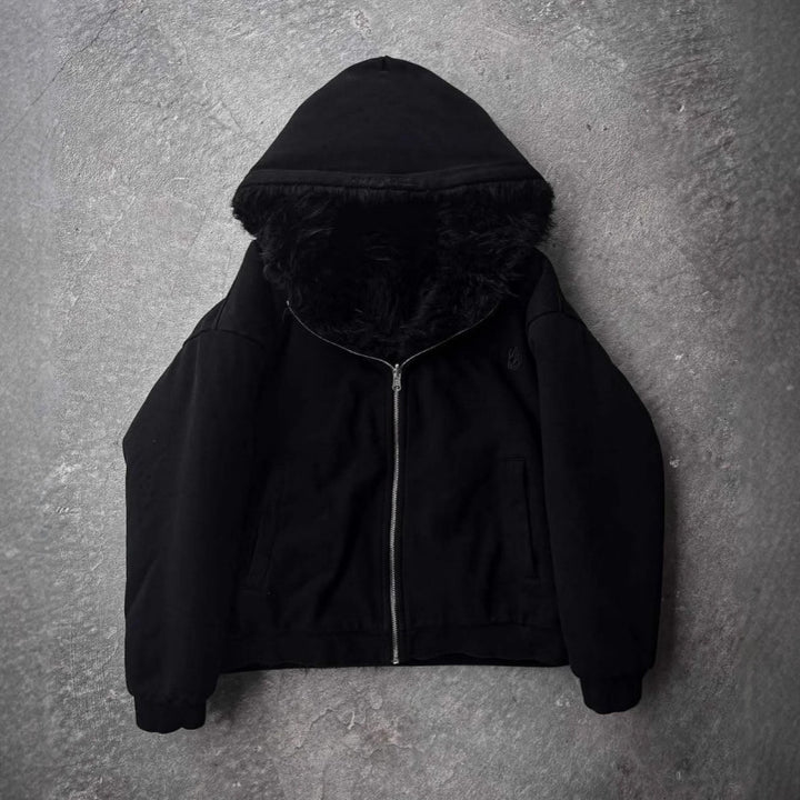 Kvindernes bløde og varme hoodiejakke Stilla