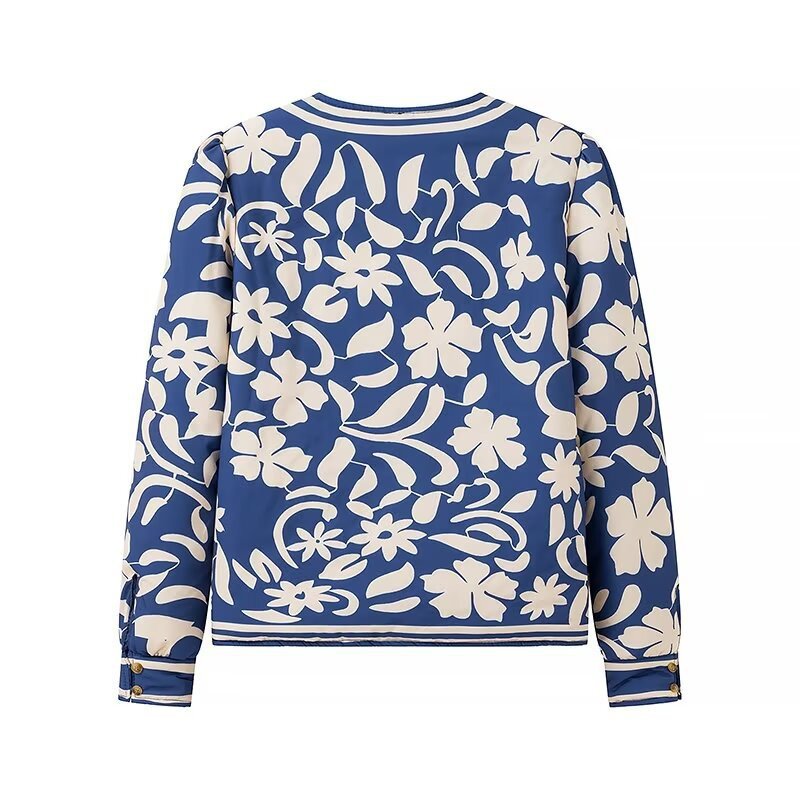 Dame mode blomsterjakke med elegant skæring Stilla