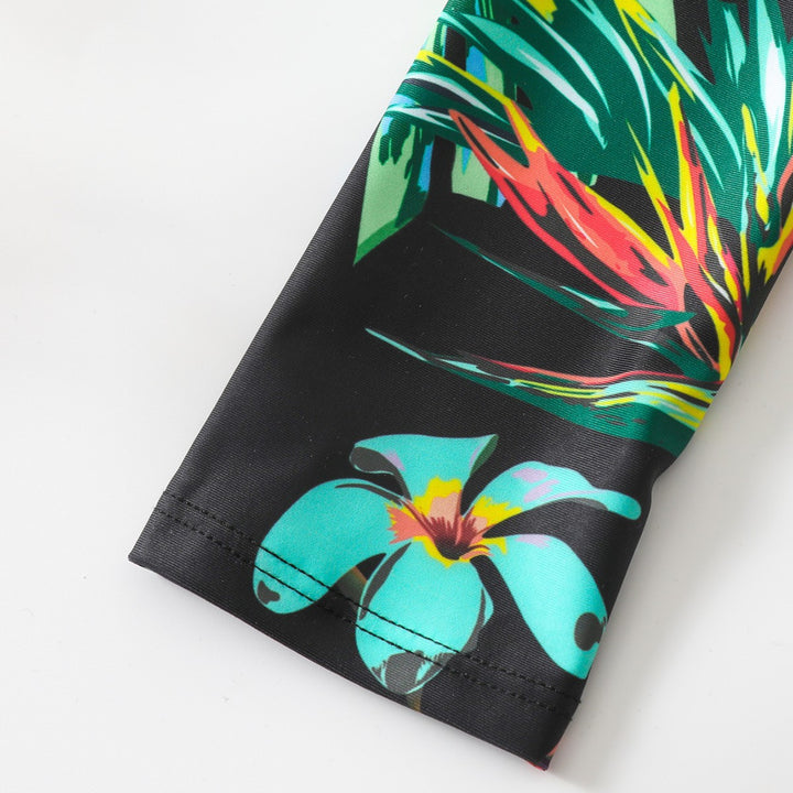 Dame one-piece baddragt med blomster mønster Skovae
