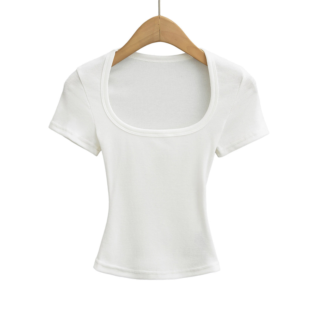 Dame figursyet rundhalset T-shirt lavet af kvalitetsjersey Stilla