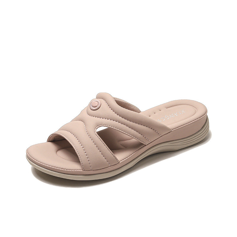 Dame Komfort-sandaler med trendy snit og ergonomisk indlægssål Stilla
