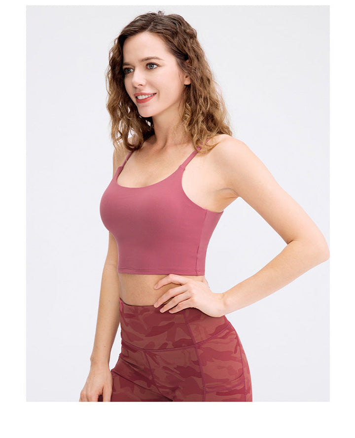 Stilla | Vest Med Brystpude Åndbar Fitness Camisole Top Til Kvinder