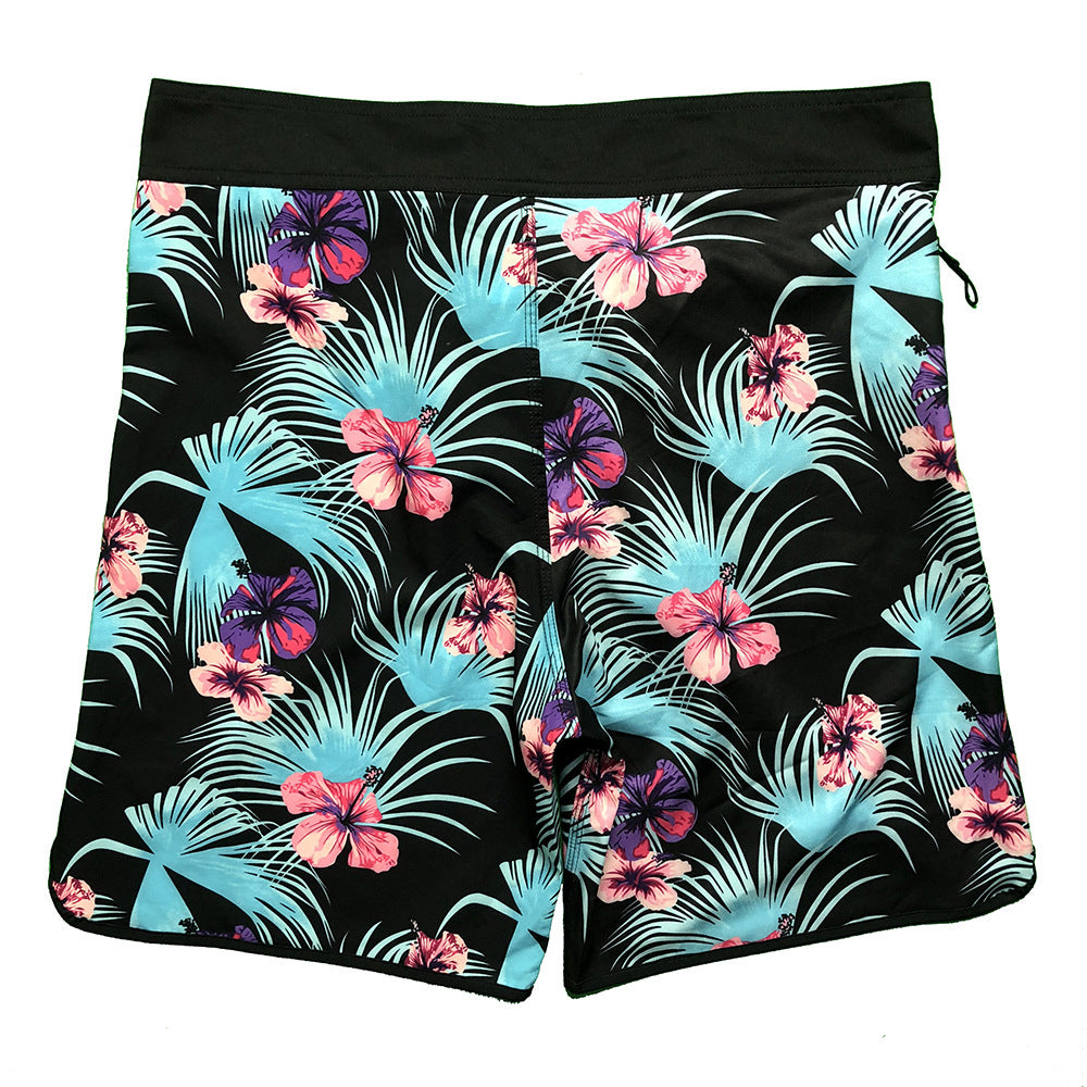 Herre Badebukser med funktionelt design og luksuriøst hibiscus-mønster Stilla